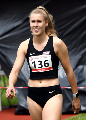 Erneut unter einer Minute: Laura Voß vom LAZ Soest lief die 400-Meter-Hürden in Brüssel in 59,90 Sekunden. Foto: Bottin|||