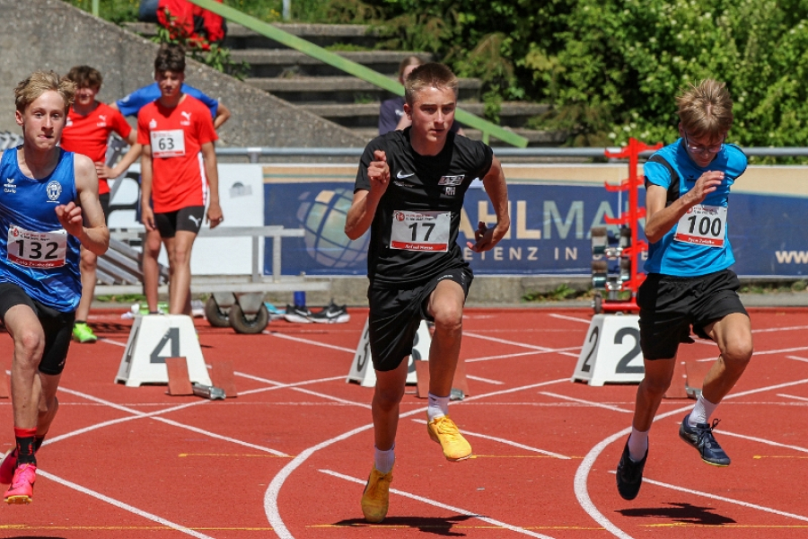 Rafael Hesse beim Sprint. Foto: Reinhard Rafael Hesse beim Sprint. Foto: Reinhard