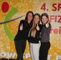 Jenni, Lukka und Linda auf der Sportgala