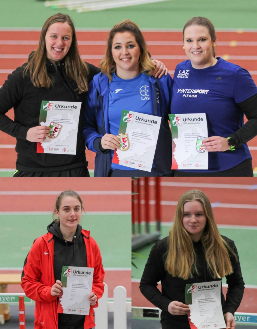 o. l. Annika Straub 3. Platz,  u.l. Jana Klee 4. Platz und u.r. Antonia Böttiger 5. Platz o. l. Annika Straub 3. Platz,  u.l. Jana Klee 4. Platz und u.r. Antonia Böttiger 5. Platz
