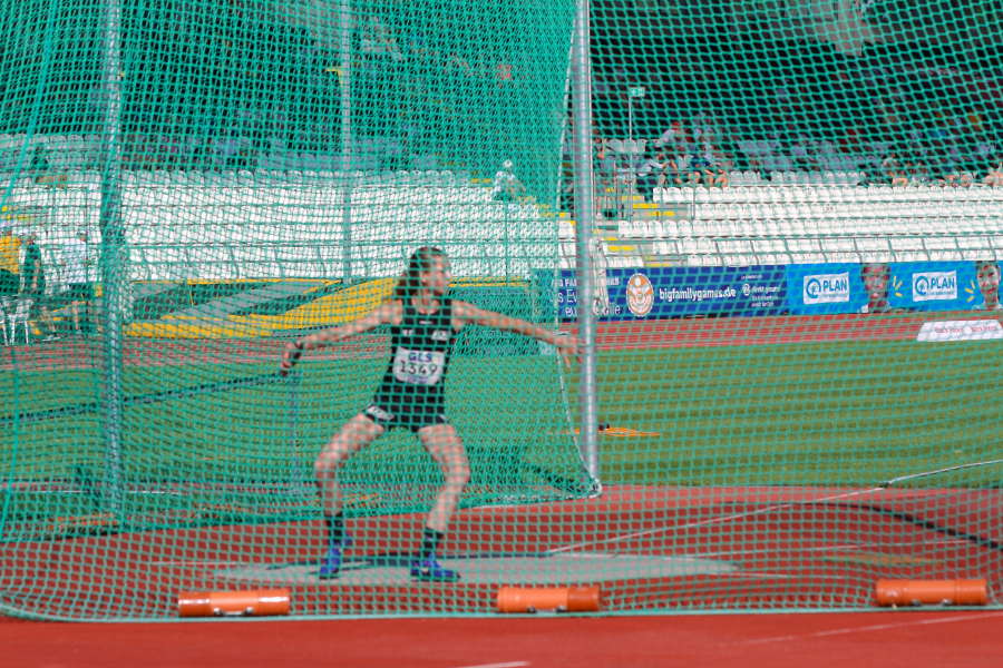 Im Diskuswurf kam sie auf Platz 16. Foto: Schellig Im Diskuswurf kam sie auf Platz 16. Foto: Schellig