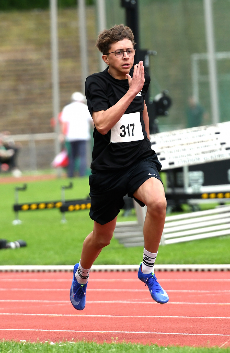 Steigerte sich über 100 Meter auf 12,33 Sekunden: U18-Sportler Levi Klute. Foto: Bottin Steigerte sich über 100 Meter auf 12,33 Sekunden: U18-Sportler Levi Klute. Foto: Bottin