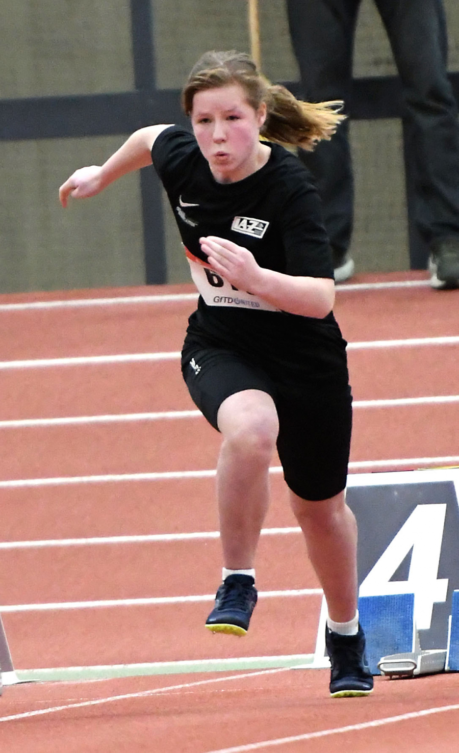 9,62 Sekunden gingen f&uuml;r Hannah Eppe in die 60-Meter Wertung ein. Foto: Bottin